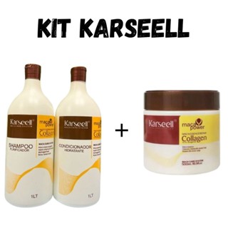 Kit Máscara Karseell + 1 Shampoo + 1 Condicionador Karseell