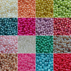 Pérolas 4mm até 600 pçs c/ passante p/ bijuteria colar pulseira brinco e artesanato