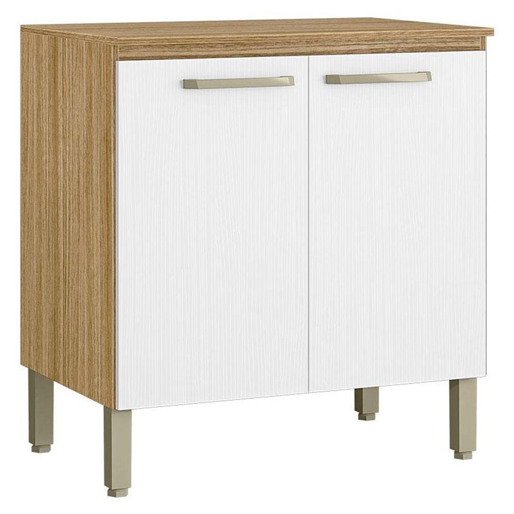 Balcão De Cozinha Ametista 2 Portas 80 Cm Freijó Supremo - Kits Paraná - Home & Living