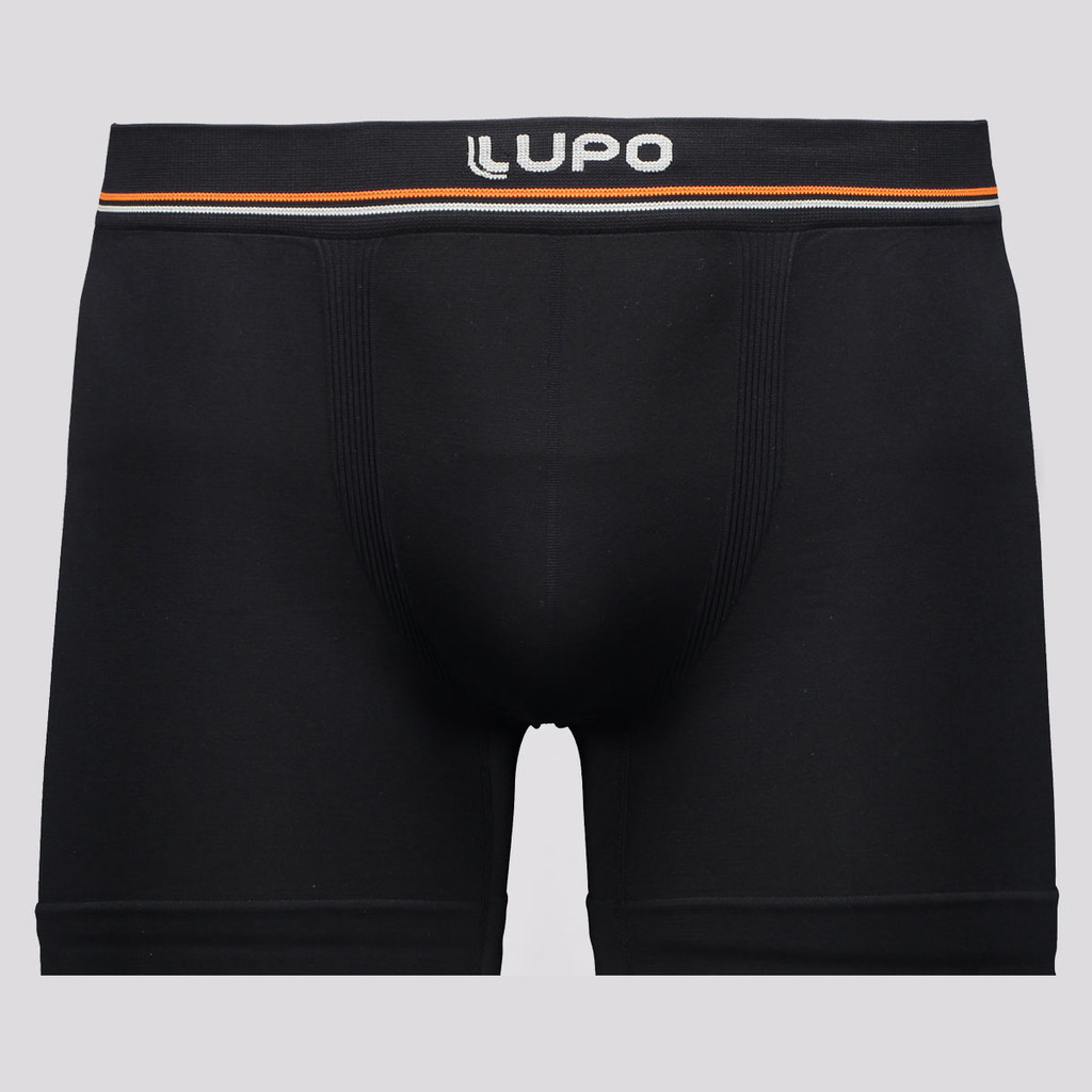 Cueca Boxer Lupo Microfibra Seamless Preta em Oferta na Shopee