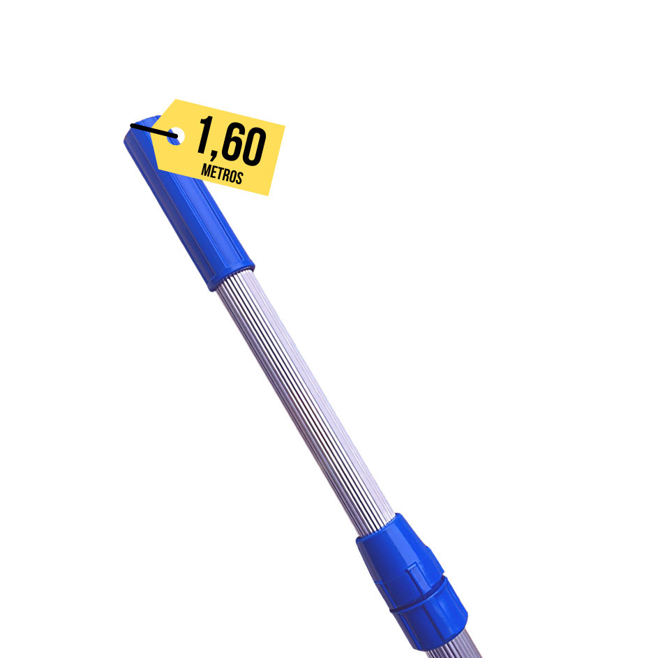 Cabo Haste Telescopico 1,60m piscina manopla em Oferta na Shopee