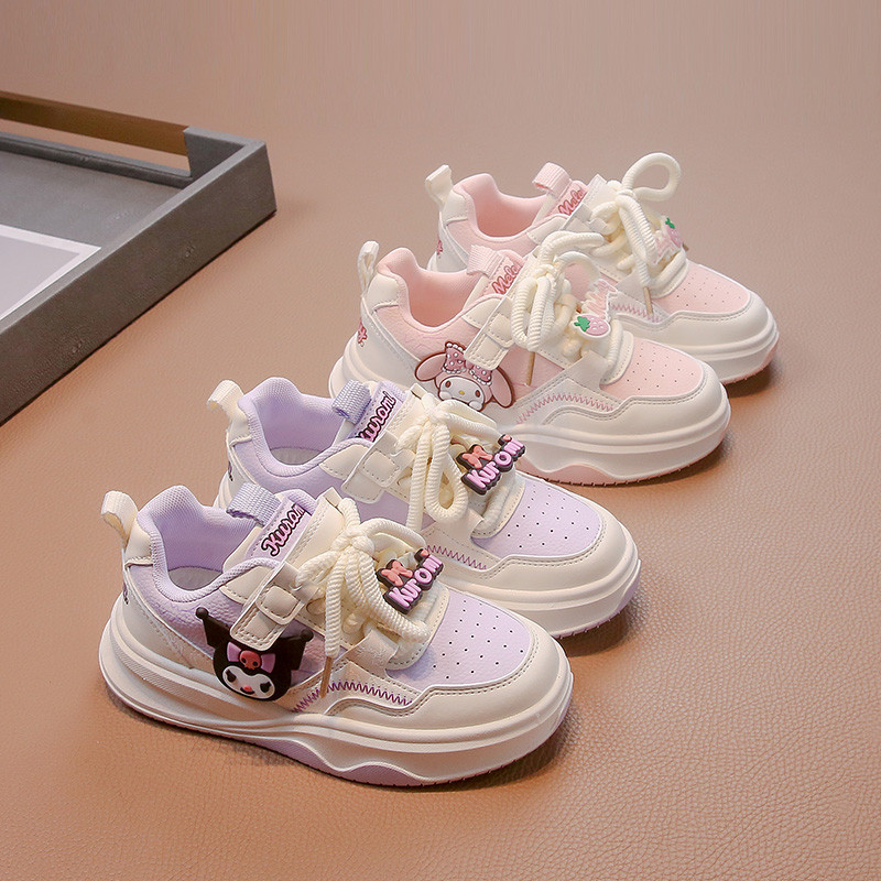 Tênis De Moda Kuromi Girl's Cartoon Infantil Versátil Causal Corrida Fofo
