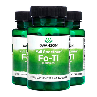 Kit 3x Suplemento Fo-ti He-Shou-Wu 500mg Swanson 60cap/Made in Usa em Oferta na Shopee