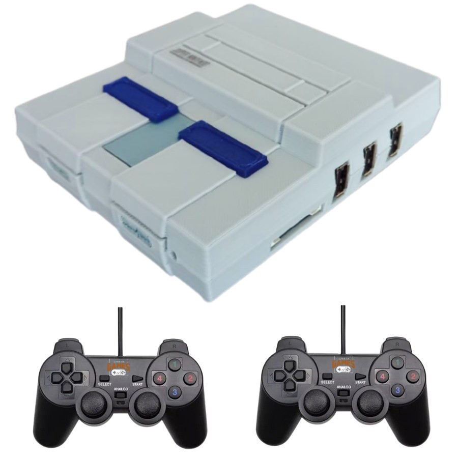 Game Console Retro Super Nintendo 3D Games 130 Mil Jogos Classicos Com 2 Controles