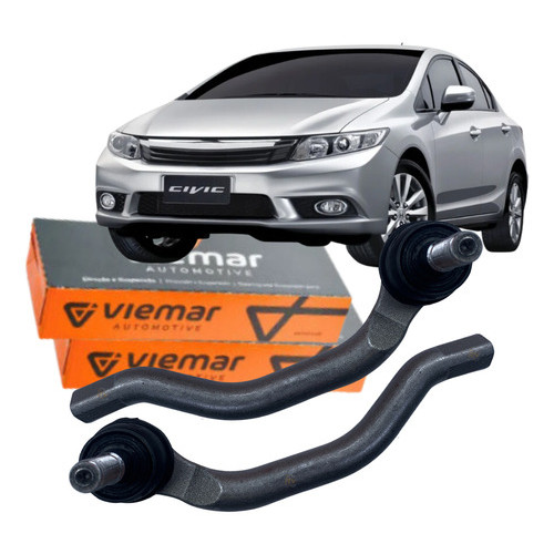 Par Terminal Direção Original Viemar New Civic 1.8  2.0 2007 2008 2009 2010 2011 em Oferta na Shopee