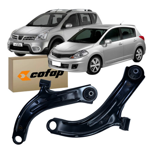 Par 2 Bandeja Dianteira Original Cofap Grand Livina 2009 a 2014 Livina 2009 a 2014 Tiida 2007 a 2013