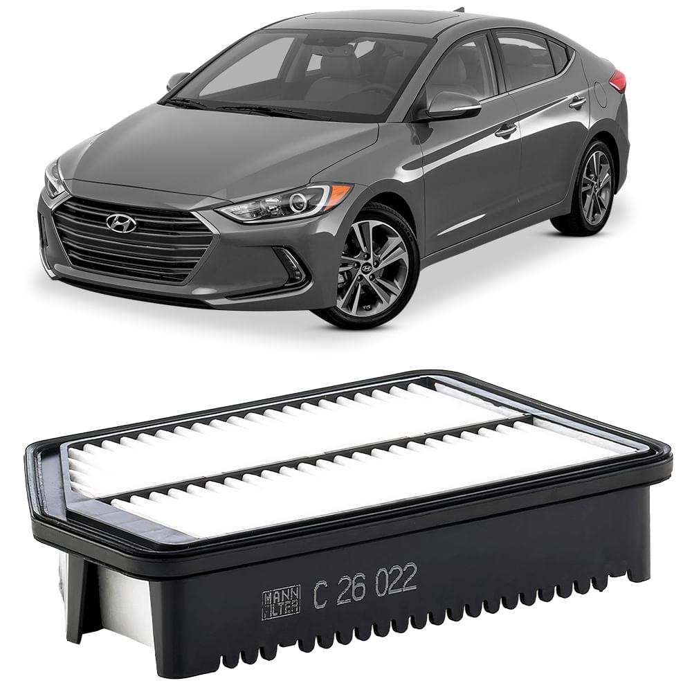 Filtro Ar I30 Elantra Cerato 2011 A 2020 Mann-filter C26022