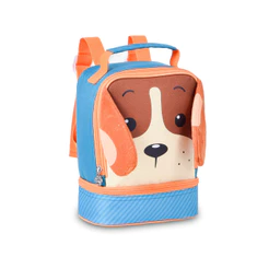 Lancheira Masculina Com Tecido Térmico 02 Bolsos Pets Laranja - Clio Style