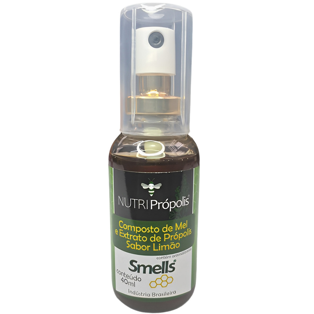 Spray Mel Extrato De Própolis Bucal Garganta Dor Incômodo Irritação 40ml Sabores Smells