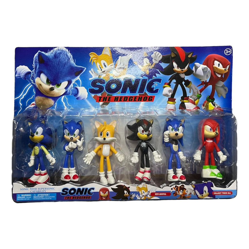 Kit 6 Bonecos Sonic & Seus Amigos Coleção Infantil Brinquedo em Oferta na Shopee