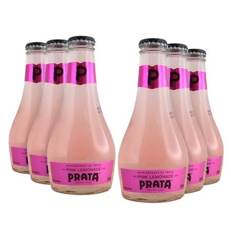 REFRIGERANTE PRATA PINK LEMONADE 200ML PACK C/6UNID em Oferta na Shopee