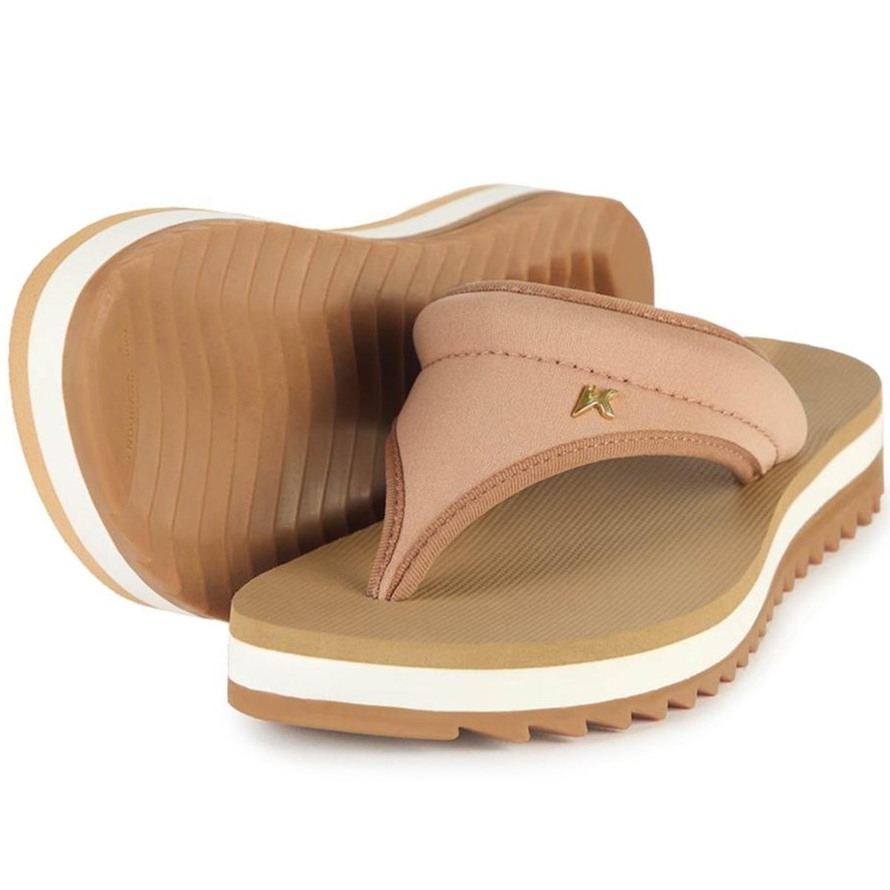 Chinelo Kenner Kyra From Rio Anitta Feminino - Bege em Oferta na Shopee