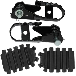 Par de pedaleira dianteira completa NXR125 NXR150 NXR160 Bros XRE300 NX400 XR200 NX200 Nova Sahara XR250 Tornado CRF230 CRF250F XRE190