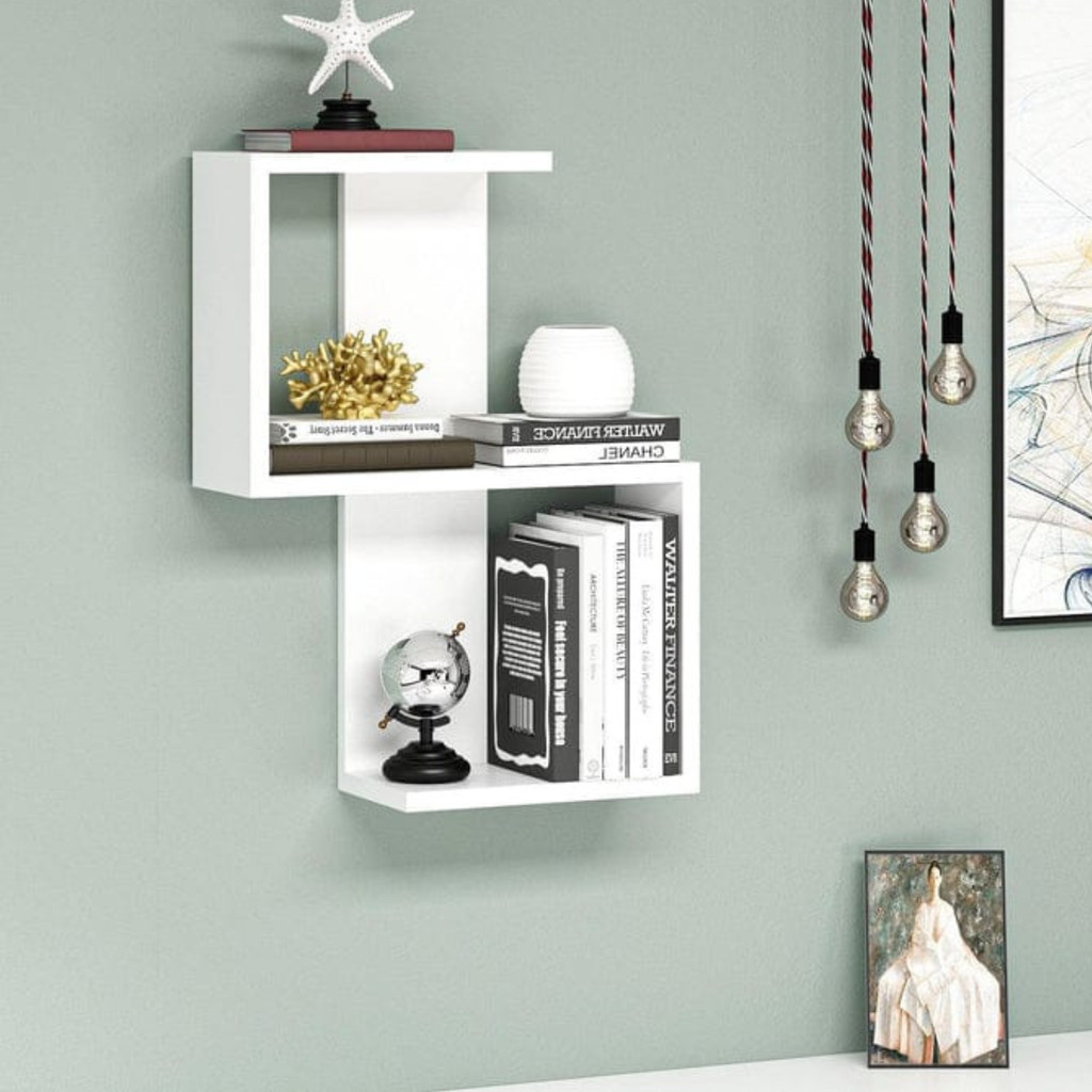 PRATILEIRA NICHO DE PAREDE 60CM DECORATIVA MDF VERSATIL PRATELEIRA ARMARIO NICHO ESTANTE