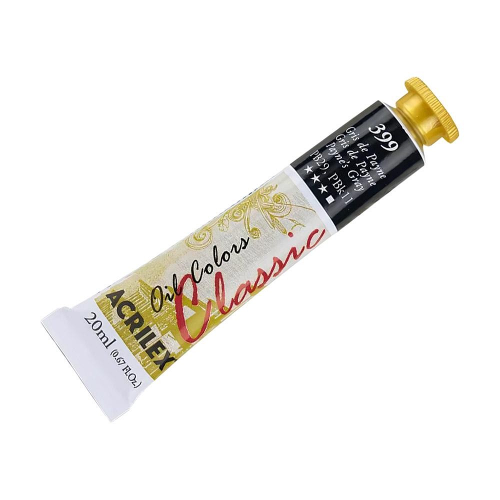 Tinta Óleo Color Bisnaga 20ml Gris Payne 399 Acrilex