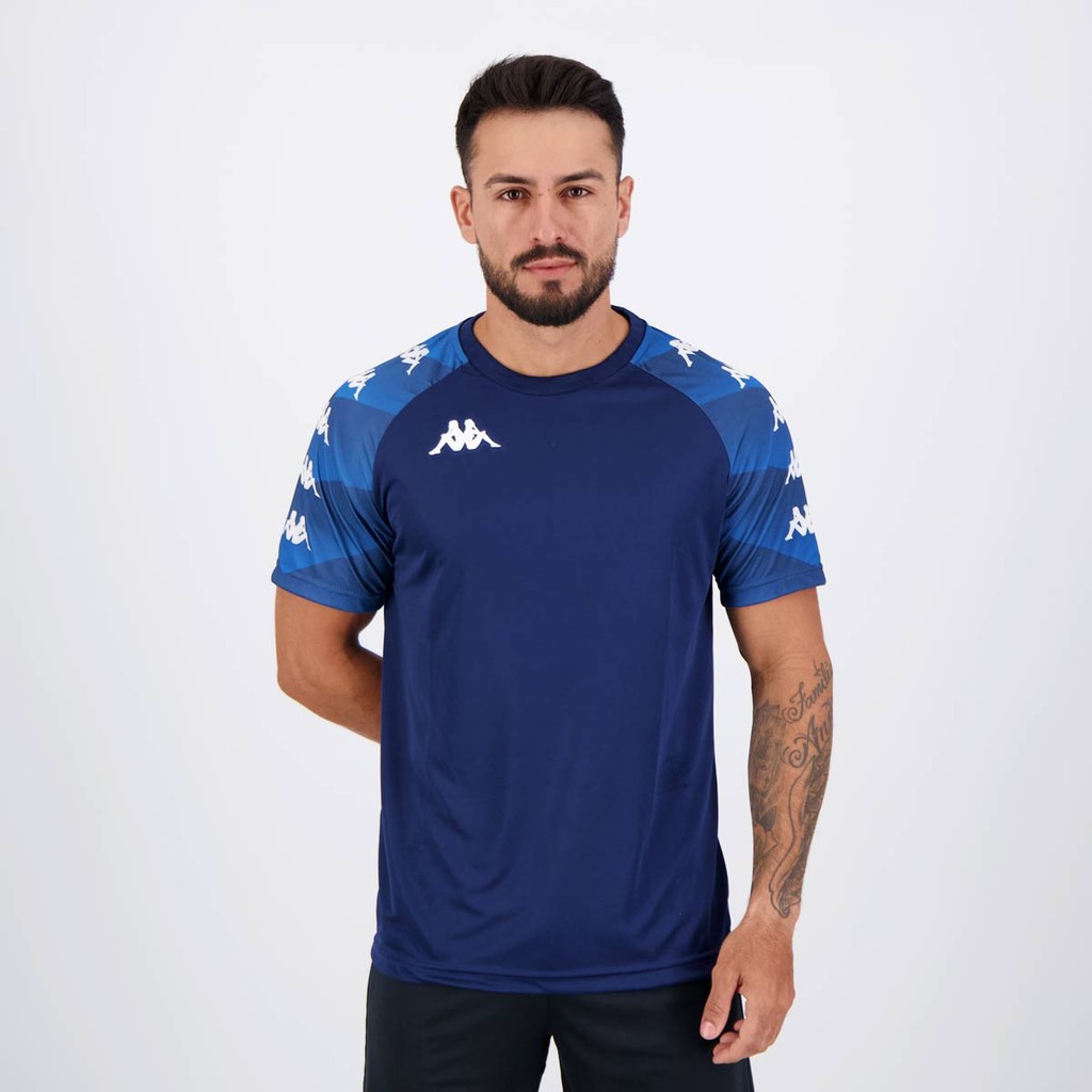 Camisa Kappa Raglany Marinho em Oferta na Shopee
