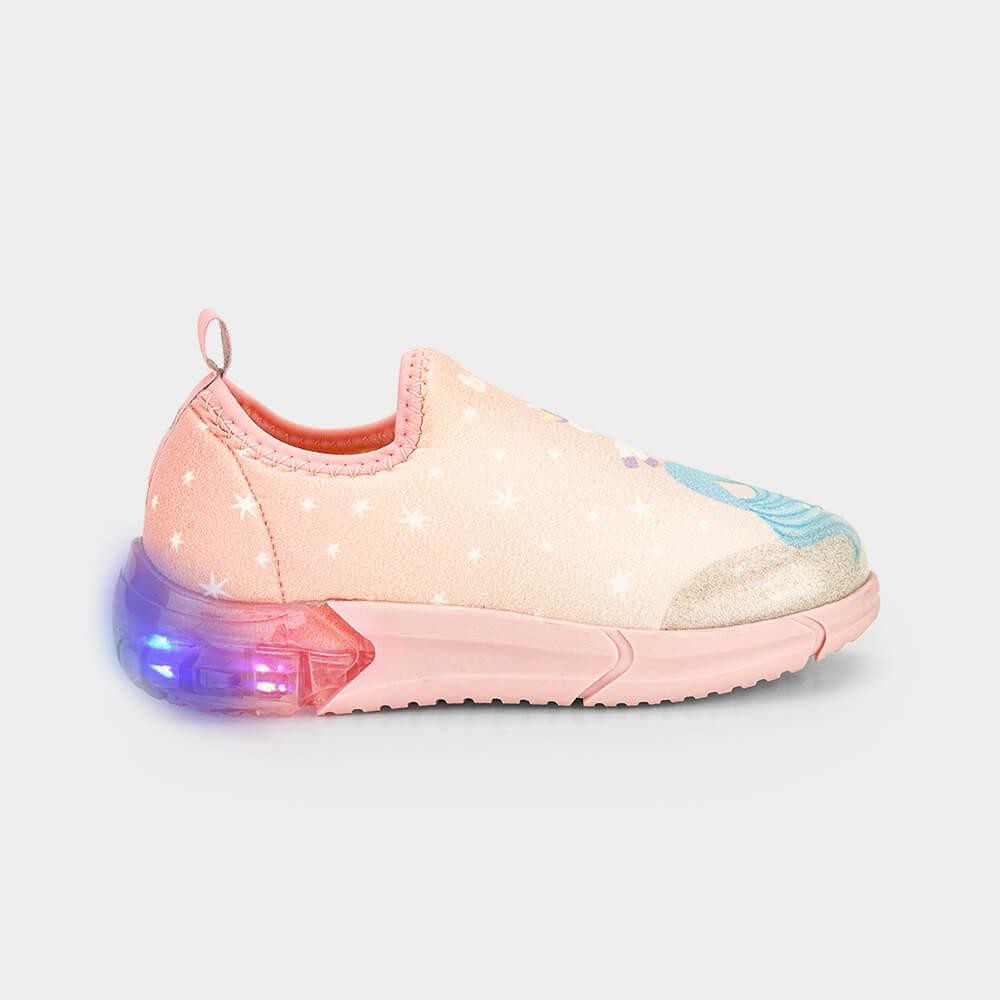 Tênis Infantil de Luz Bibi Space Rosa de Sereia em Oferta na Shopee