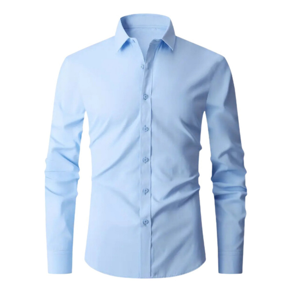 Camisa Slim Fit Masculina Social Manga Longa – Blusa Elegante para Homens