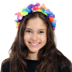 Tiara De Havaiana Com Flores Abrakadabra
