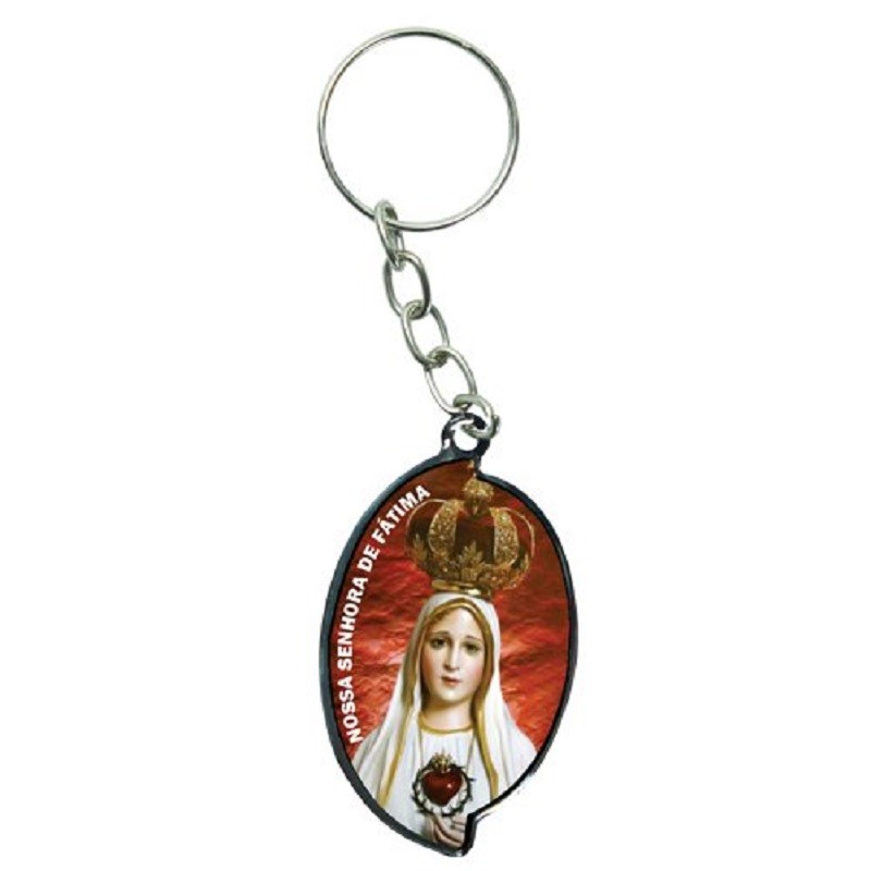 Chaveiro Nossa Senhora de Fátima Oval