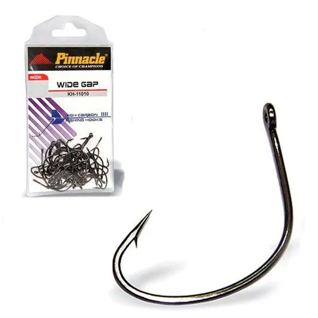 Anzol Wide Gap Black N°8 C/20un - Pinnacle em Oferta na Shopee