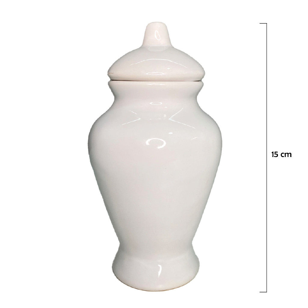 Quartinha Branca Cerâmica Sem Asa 15x8 cm - Umbanda Candomble (PEQUENA) em Oferta na Shopee
