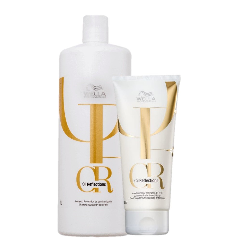 Kit Wella Oil Reflections Todos os Tipos de Cabelos (2 Produtos) em Oferta na Shopee