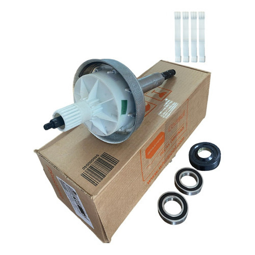 Kit Mecanismo Brastemp Eixo Curto Ative 11kg Bwl11 Original Novo Com Rolamentos e Retentor