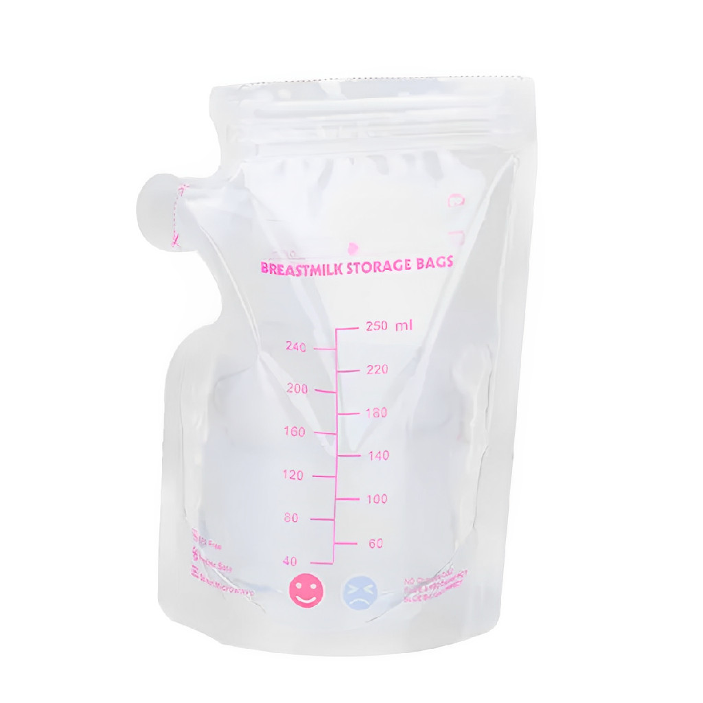 Imagem Kit 30 Sacos Para Armazenar Congelar Leite Materno 250 mL Freezer