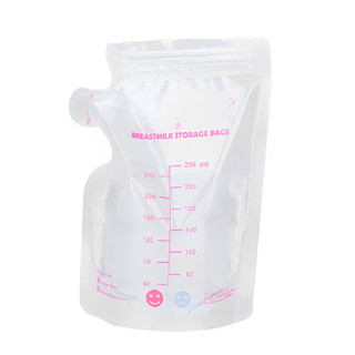 Kit 30 Sacos Para Armazenar Congelar Leite Materno 250 mL Freezer