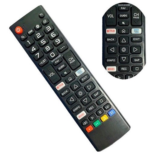 Controle Remoto Compativel Tv LG Smart Netflix Movies Amazon - Substituto Compatível