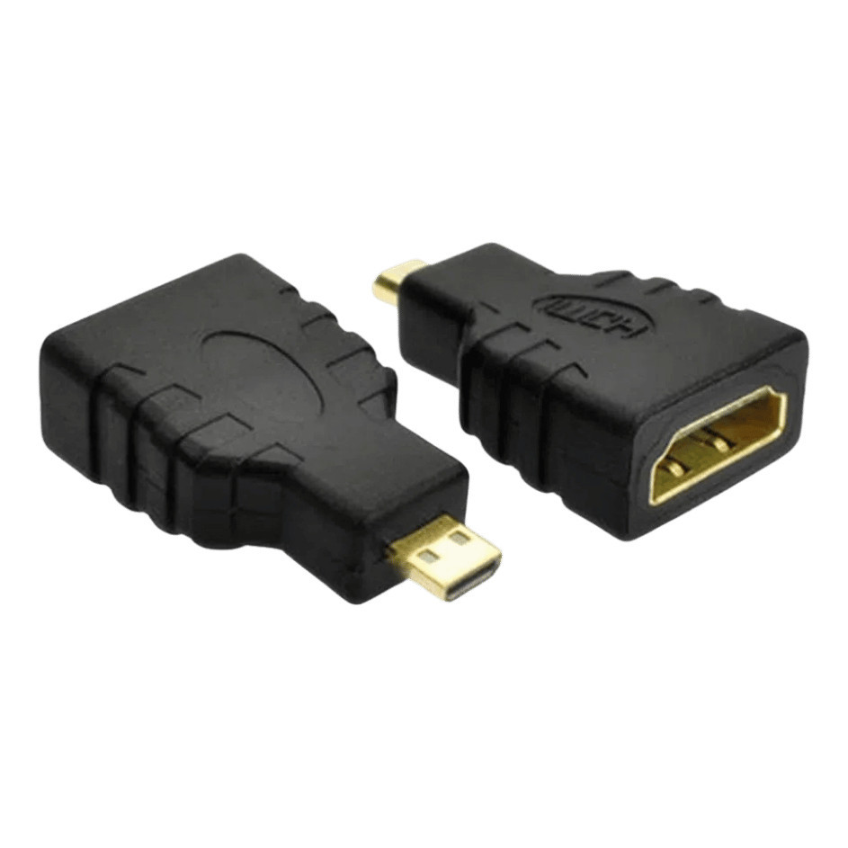 Conector Adaptador De Vídeo Hdmi (fêmea) P/ Micro Hdmi (macho) 4K Preto em Oferta na Shopee