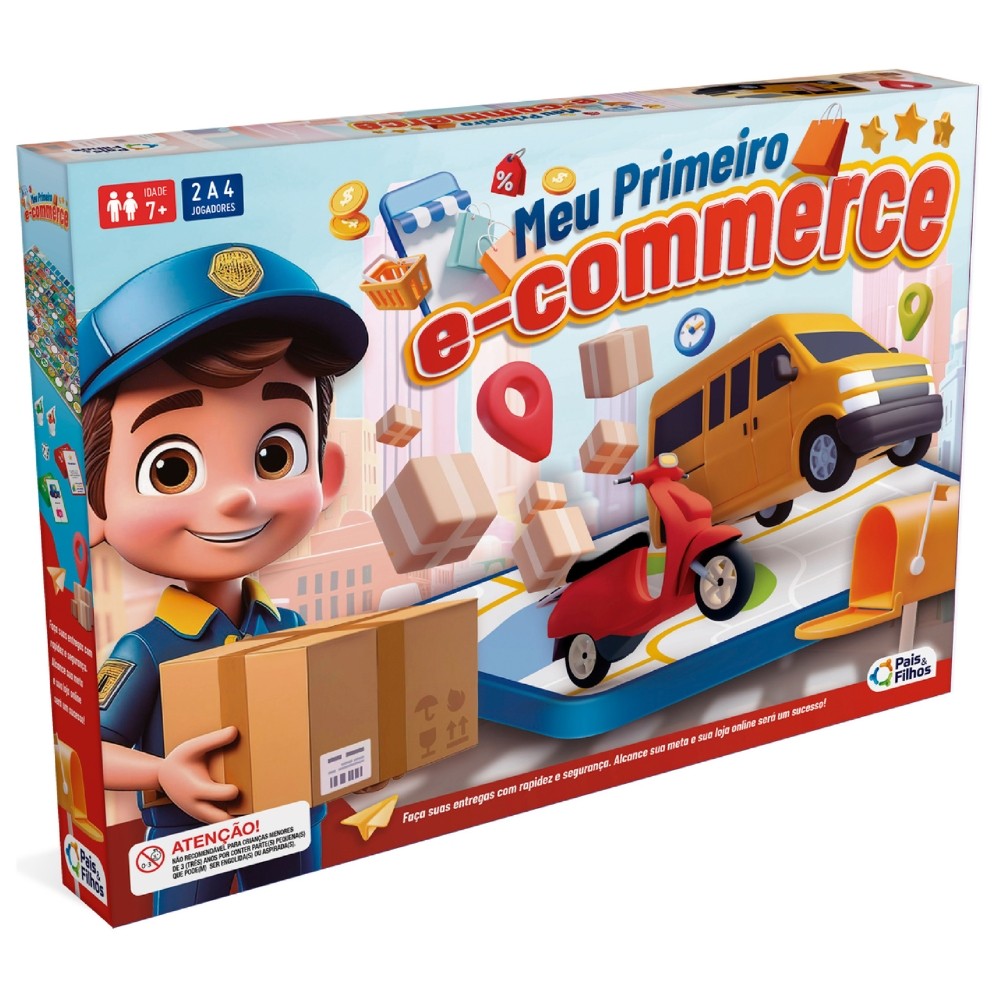 JOGO DE TABULEIRO MEU PRIMEIRO E-COMMERCE PAIS E FILHOS BRINQUEDO MESA ESTRATÉGIA BANCO LOJA ONLINE em Oferta na Shopee