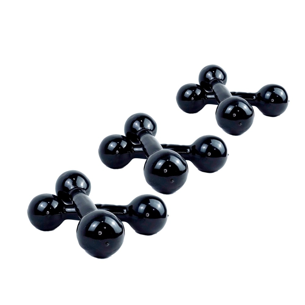 Kit Halteres Emborrachado 1 kg + 2 kg + 3 kg Pares - Academia Treino em Casa Fortalecimento