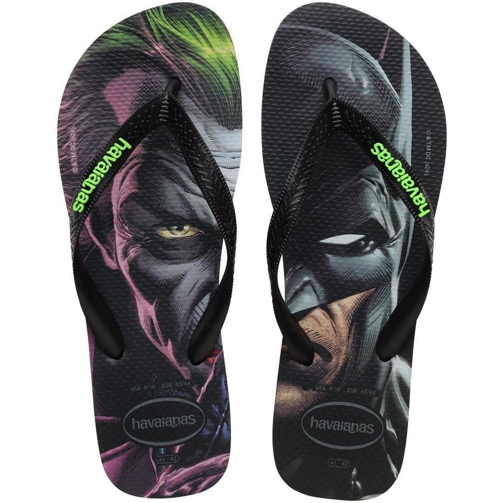 Chinelo Havaianas Top Heróis DC Preto Verde - Women Shoes