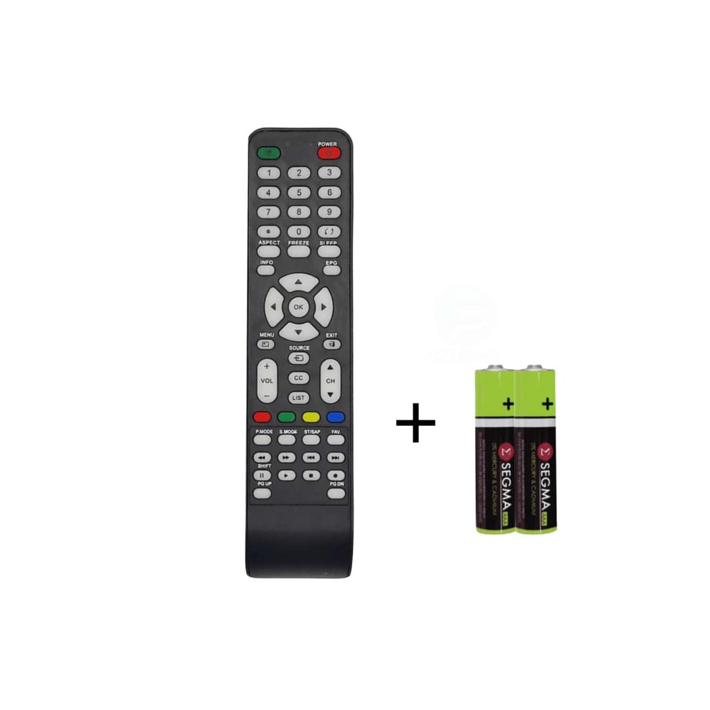 Controle Remoto Compativel Com Tv Cce Lcd/led  D3201 / D32LED / D-32LD + Conjunto de Pilhas