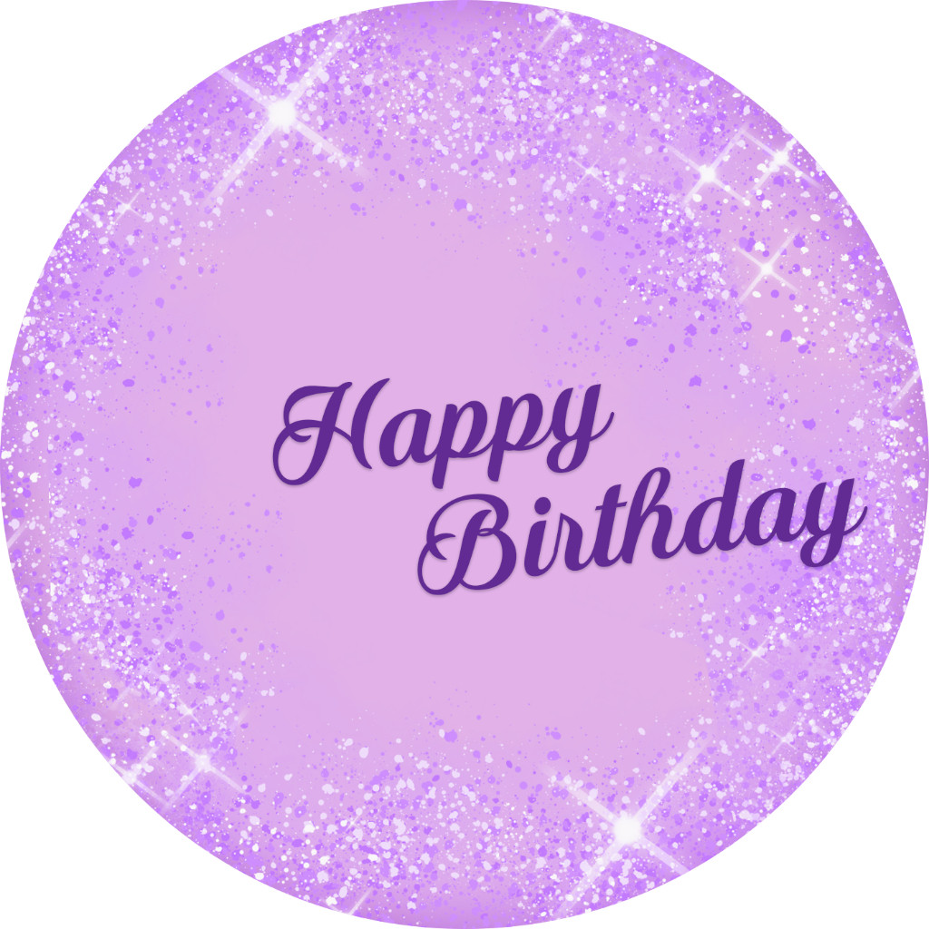 Painel Redondo tecido sublimado 50x50 Festa Happy Birthday em Oferta na Shopee