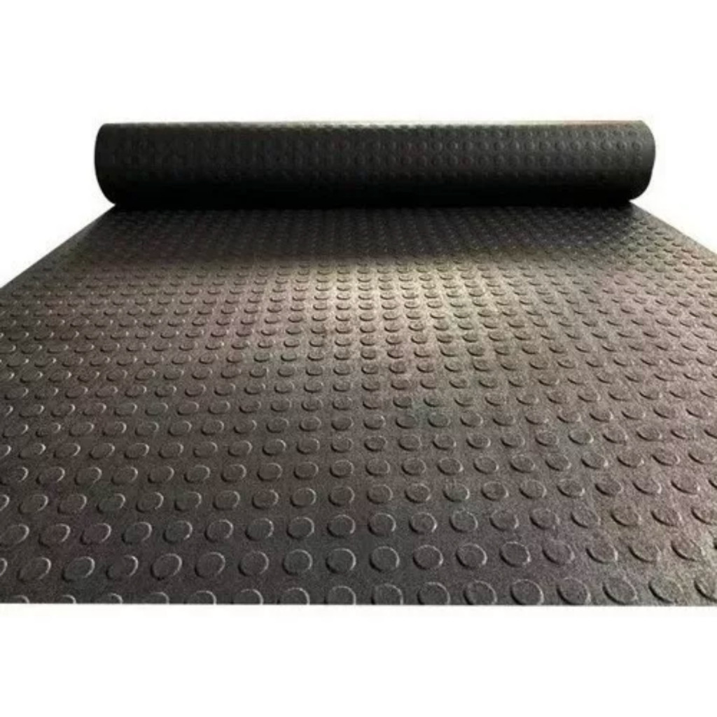 4m Piso Emborrachado Moeda Antiderrapante 3mm x 1mt Larg Resistente Rampas Acesso Não Escorrega