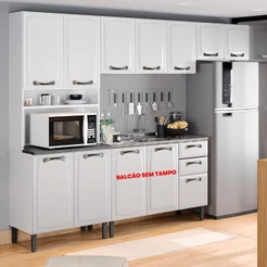 Cozinha Completa Itatiaia New Premium com Forno Branco