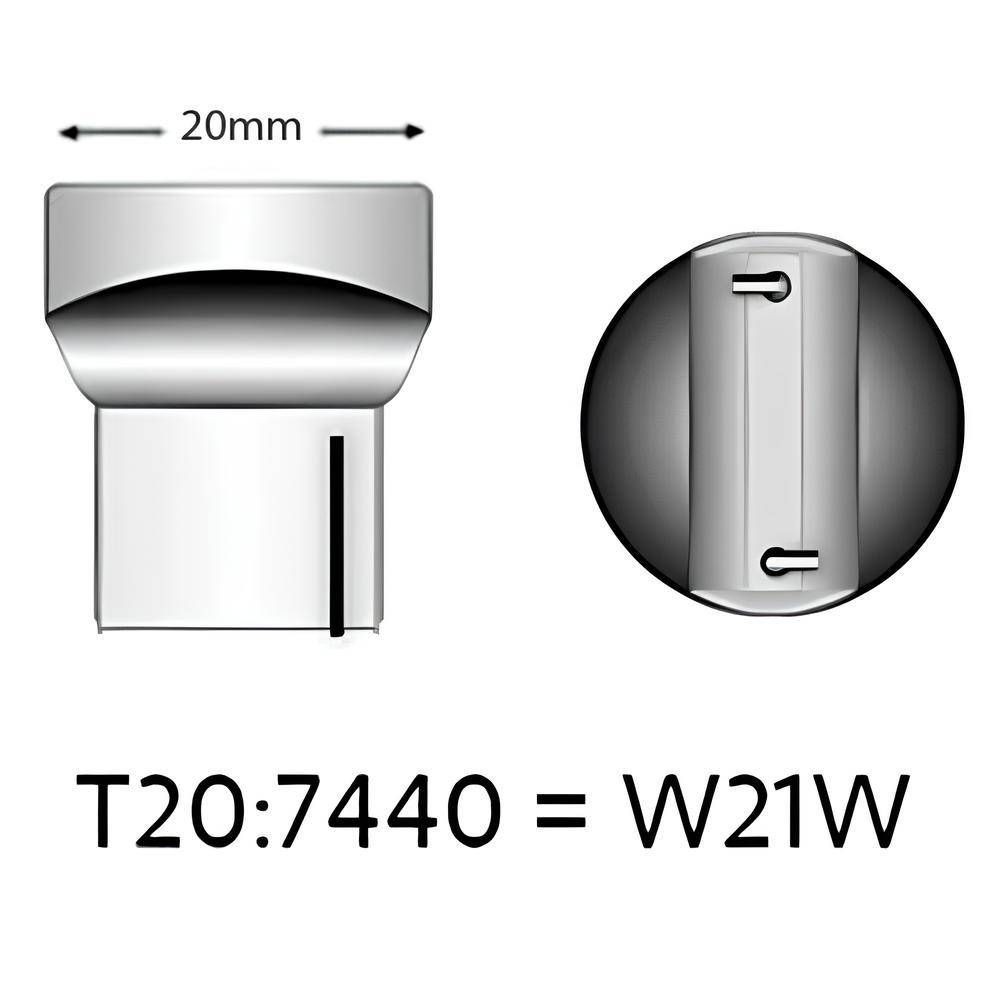 Detalhes do Lâmpada Led T20 7440 1 Polo Micro Advanced 360 RayX 12-24v Canbus Ambar