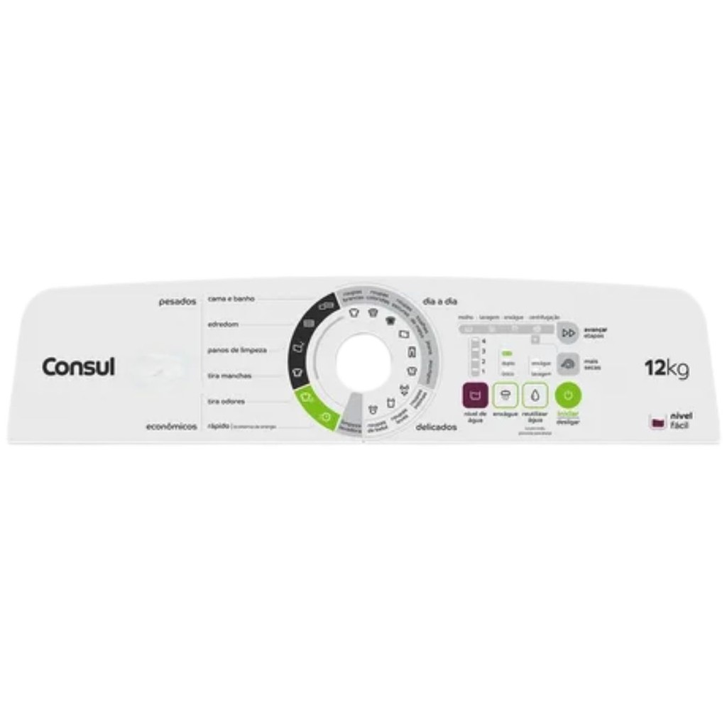 Adesivo Painel Decorativo para Lavadora de Roupas Consul 12KG CWS12 Ab