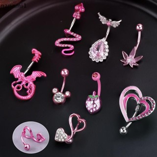 nanami1 Moda Aranha Cobra Umbigo Anel Dangle Aço Inoxidável Zircão Coração Para Mulheres Body Piercing Jóias Boutique em Oferta na Shopee