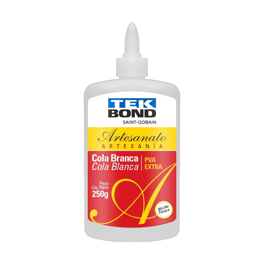 Cola Branca PVA Extra 250g Artesanato Tekbond em Oferta na Shopee