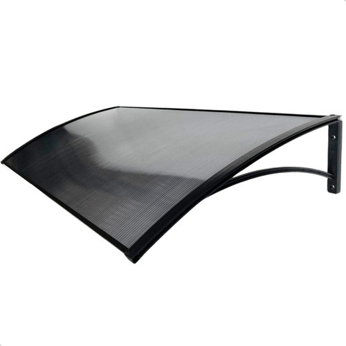 Toldo policarbonato 100x50 cm cobertura portas e janelas em Oferta na Shopee