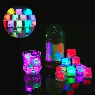 20Gelo Cubo Led Pisca Colorido Neon Enfeites Decorar Drinks