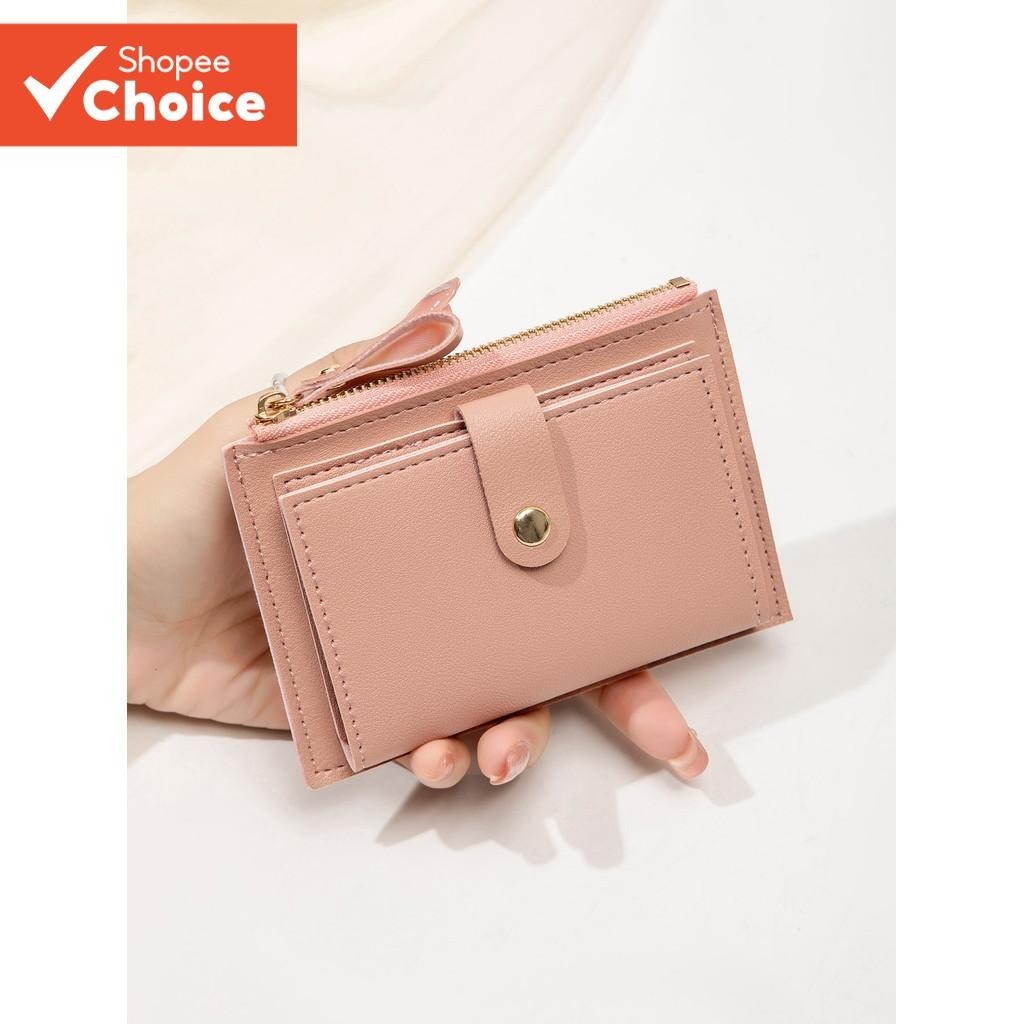 MIYIN Carteira Fina Mini Fecho De Fivela Porta-Cartões RFID Bolsa Compacta Com Bolso Para Moedas Zíper