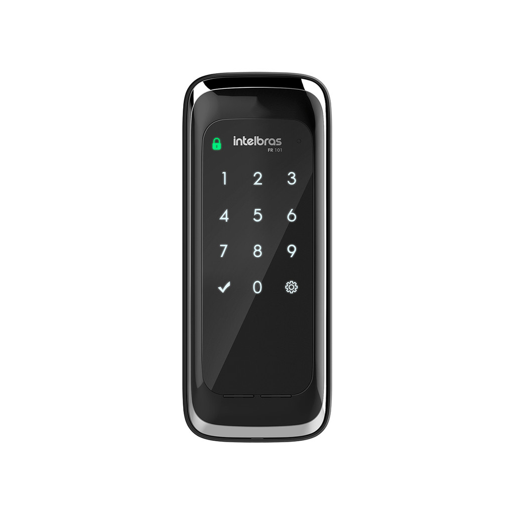 Fechadura Digital de Sobrepor Touch Screen FR 101 Preta Intelbras - Home & Living