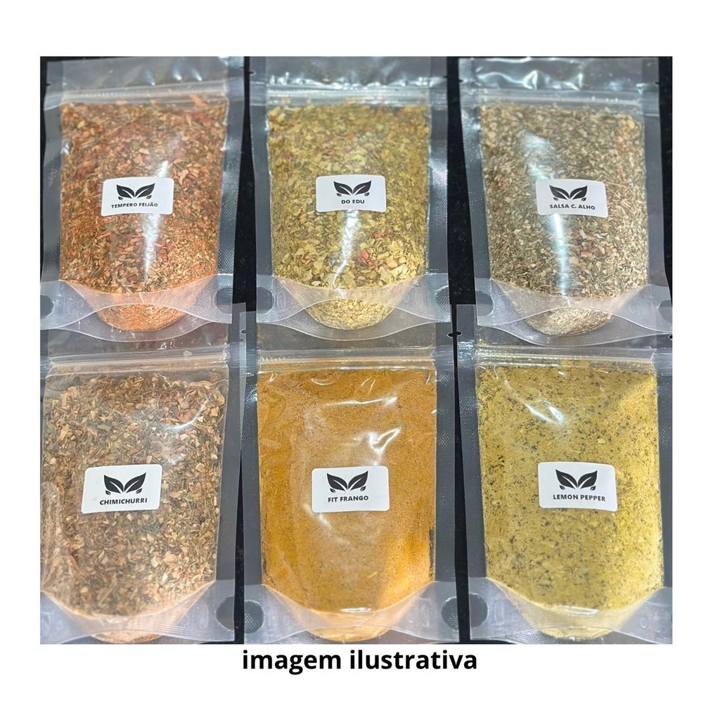 Kit 12 Temperos e Condimentos com 30g cada GRATIS-100g-De TEMPEROS DE SUA ECOLHA DE  MIMO- em Oferta na Shopee