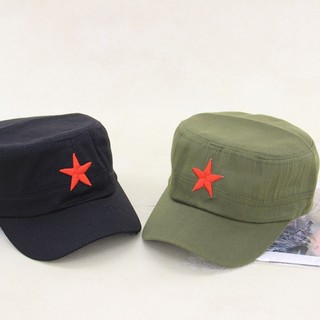 1PC Ajustável Vermelho Cinco Pontos Estrela Chapéus Unisex Bonés De Beisebol Golfe Condução Vermelha Boné