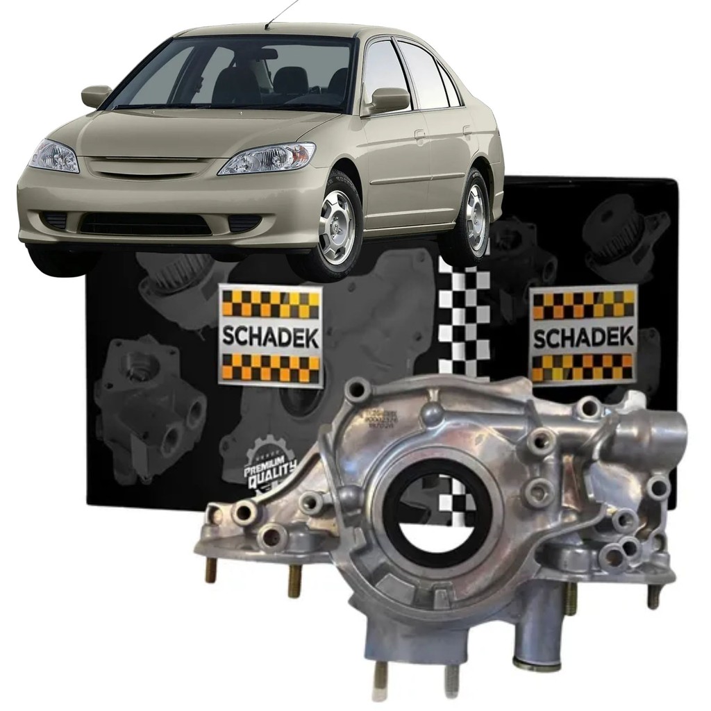 Bomba Óleo Honda Civic 1.7 - 2001 a 2006 - D17Z2 / D17Z3 (Schadek 10.365 90002376)